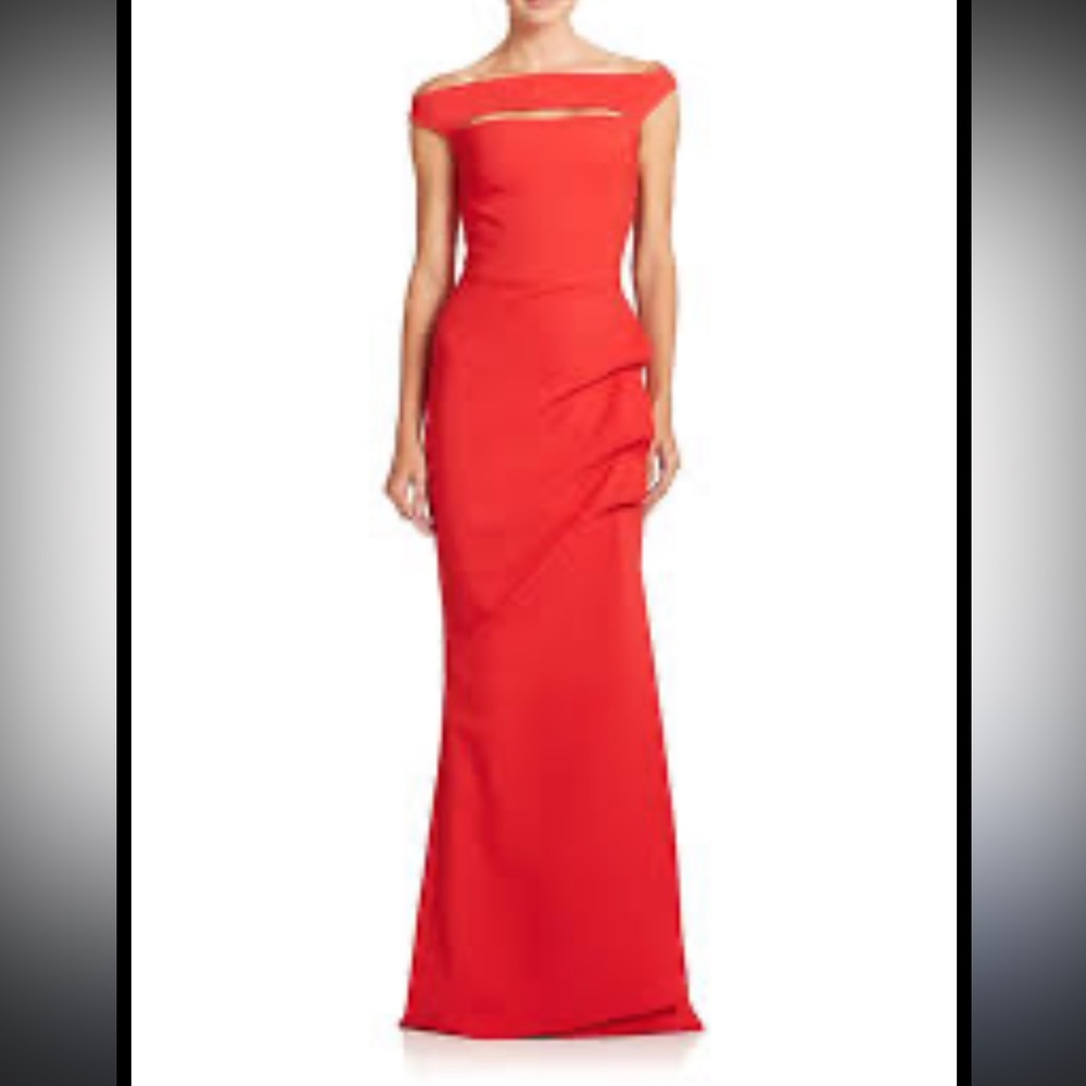 Chiara Boni Vibrant Red Midi Dress